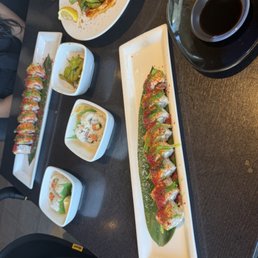 Adult roll, SPICY SALMON ROLL SPICY TUNA SNACK ROLL (4pcs) EDAMAME Adult roll, SPICY SALMON ROLL SPICY TUNA SNACK ROLL (4pcs) EDAMAME