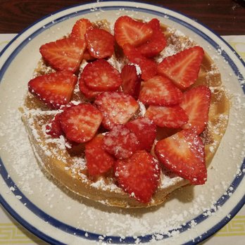 Angel's Restaurant - Belgian Waffle, strawberries. - Diners Near Me - Wilmington, Delaware