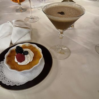 Bohanan's Prime Steak and Seafood - Madagascar Vanilla Créme Brulé and espresso martini - Steakhouses Near Me - San Antonio, Texas Bohanan's Prime Steak and Seafood - Madagascar Vanilla Créme Brulé and espresso martini - Steakhouses Near Me - San Antonio, Texas