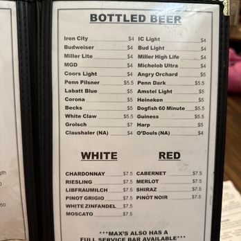 Max's Allegheny Tavern - Menu - German Near Me - Pittsburgh, Pennsylvania
