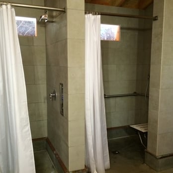 Ventana Campground - Bath House 2 showers. You do have to set your stuff right outside in the open so it wont get wet. Come when no one's around! - Campgrounds Near Me - Big Sur, California Ventana Campground - Bath House 2 showers. You do have to set your stuff right outside in the open so it wont get wet. Come when no one's around! - Campgrounds Near Me - Big Sur, California