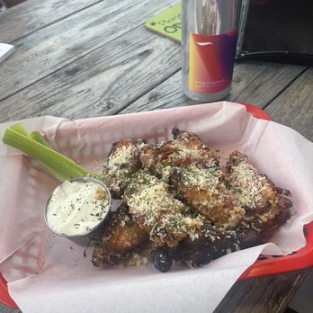 The Bat Cave Gastro Pub - Garlic Parmesan Wings - Gastropubs Near Me - Melbourne, Florida