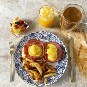 Cora - Eggs Benedict with ham - Breakfast & Brunch Near Me - Edmonton, Alberta Cora - Eggs Benedict with ham - Breakfast & Brunch Near Me - Edmonton, Alberta