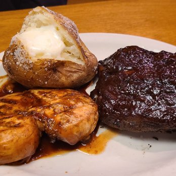 Texas Roadhouse - Chicken & Ribs with baked potato and a side of chili. - Steakhouses Near Me - O'Fallon, Missouri Texas Roadhouse - Chicken & Ribs with baked potato and a side of chili. - Steakhouses Near Me - O'Fallon, Missouri