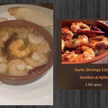 Barcelona Bistro Bar - Garlic Shrimps - not spicy - buttery & garlic - Spanish Near Me - Louisville, Kentucky Barcelona Bistro Bar - Garlic Shrimps - not spicy - buttery & garlic - Spanish Near Me - Louisville, Kentucky