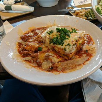 Andiamo Gate A-30 - Generous portion of lasagna!! Very tasty as well - Italian Near Me - Romulus, Michigan