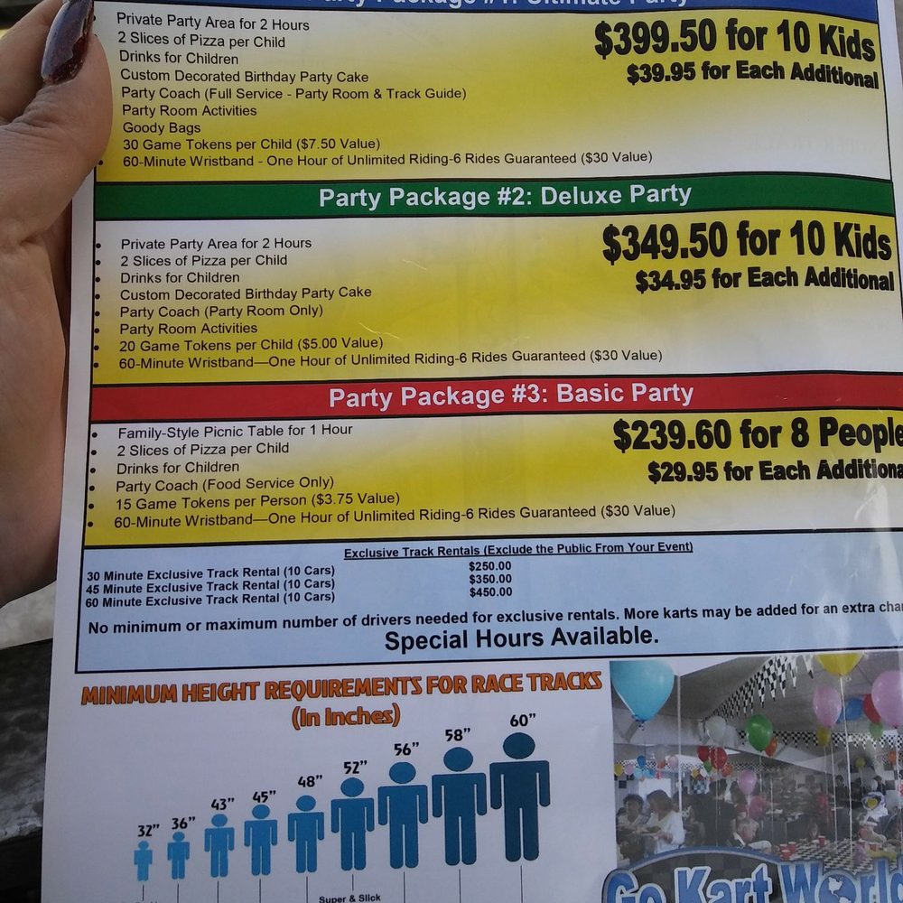 Go Kart World - Height requirements for tracks.... - Amusement Parks Near Me - Carson, California Go Kart World - Height requirements for tracks.... - Amusement Parks Near Me - Carson, California