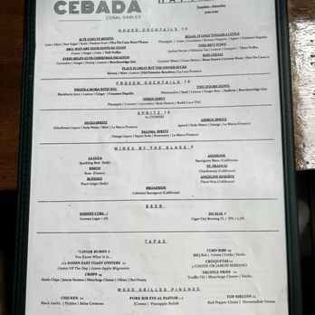 Cebada Rooftop - Wine Bars Near Me - Coral Gables, Florida
