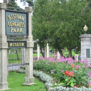 Congress Park - Main entrance to Congress Park - Landmarks & Historical Buildings Near Me Congress Park - Main entrance to Congress Park - Landmarks & Historical Buildings Near Me