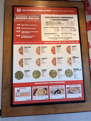 Menu photo 1 MOD Pizza Morgan Hill, CA Menu photo 1 MOD Pizza Morgan Hill, CA