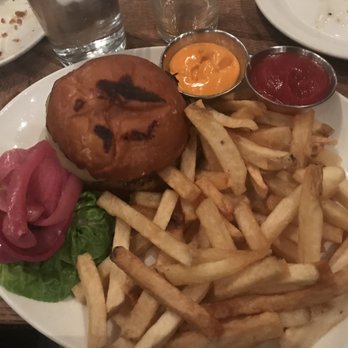 Nopa - Burger, aioli's, lettuce, pickled onions, fries - New American Near Me - San Francisco, California