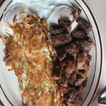 Sweet Bees Restaurant - Steak tips with eggs and hash! - American Near Me - Yakima, Washington Sweet Bees Restaurant - Steak tips with eggs and hash! - American Near Me - Yakima, Washington