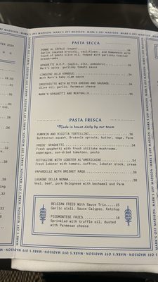 Menu photo 2 Mark's Off Madison New York, NY