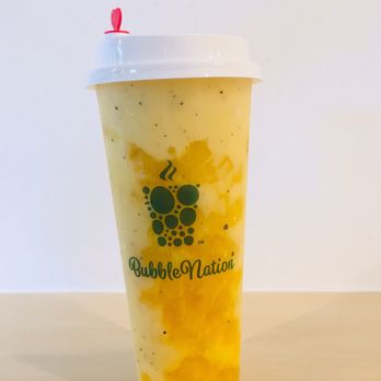 Bubble Nation - Mango Passionfruit Slush - Bubble Tea Near Me - Arlington, Massachusetts