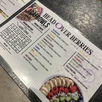 Head over Berries - Menu - Juice Bars & Smoothies Near Me - Hartford, Connecticut