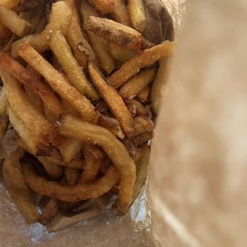 Apollo Restaurant - Got the fries to go, this was inside the bag, real potatoes - Burgers Near Me - Victorville, California
