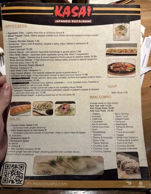 Menu photo 1 Kasai Japanese Restaurant Uniontown, OH