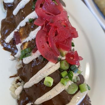 Amigo Cafe - Mole~ Three Sister's Burrito - Mexican Near Me - Kayenta, Arizona