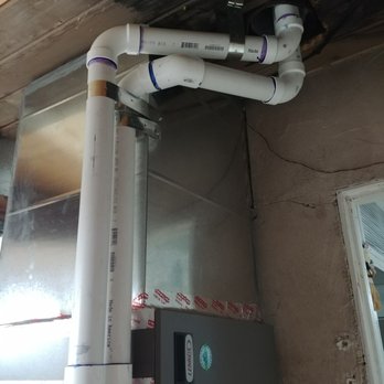 Precise Air Systems - Vent and circulation pipe for the furnace. Everything was glued and strapped down. You can also see the MERV 11 5" thick filter. - Heating & Air Conditioning/HVAC Near Me - Los Angeles, California Precise Air Systems - Vent and circulation pipe for the furnace. Everything was glued and strapped down. You can also see the MERV 11 5" thick filter. - Heating & Air Conditioning/HVAC Near Me - Los Angeles, California