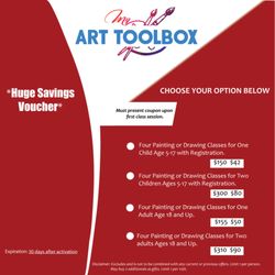 My Art Toolbox - Huge Savings on Art Classes! Download and Print @ https://www.myarttoolbox.com/coupons !