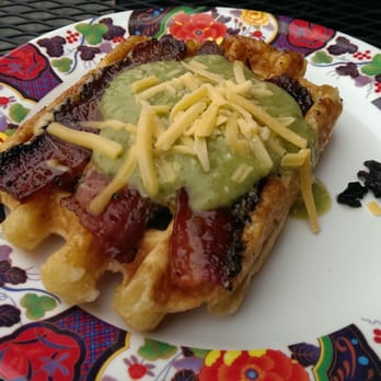 The Waffle Window - Spicy bacon jalapeno cheddar - Breakfast & Brunch Near Me - Portland, Oregon The Waffle Window - Spicy bacon jalapeno cheddar - Breakfast & Brunch Near Me - Portland, Oregon