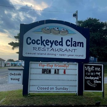 Cockeyed Clam - I love this name. The food... not so much. - American Near Me - Buxton, North Carolina Cockeyed Clam - I love this name. The food... not so much. - American Near Me - Buxton, North Carolina