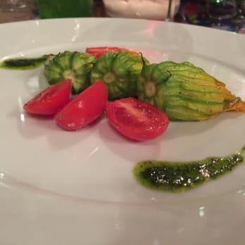 Osteria dal Manzo - Zucchini flower stuffed with ricotta - Italian Near Me - Lucca, LU Osteria dal Manzo - Zucchini flower stuffed with ricotta - Italian Near Me - Lucca, LU