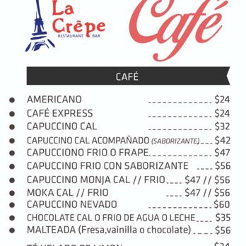 La Crêpe - Menú Cafes - Creperies Near Me - Oaxaca, OAX La Crêpe - Menú Cafes - Creperies Near Me - Oaxaca, OAX