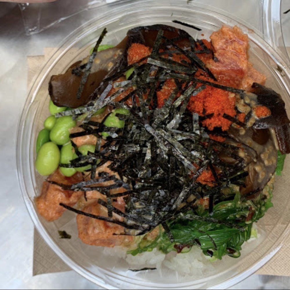 Poke with extra toppings