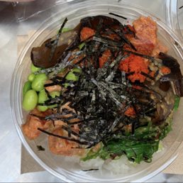 Poke with extra toppings Poke with extra toppings