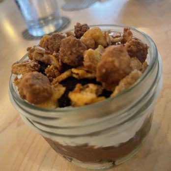Nami Kaze - Sort of like a chocolate haupia pie with an almond crumble - Japanese Near Me - Honolulu, Hawaii Nami Kaze - Sort of like a chocolate haupia pie with an almond crumble - Japanese Near Me - Honolulu, Hawaii