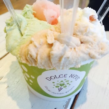 Dolce Neve - Grapefruit, matcha, coffee, and goat cheese! - Gelato Near Me - Austin, Texas