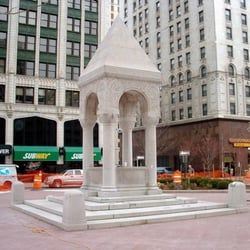 Bagley Memorial Fountain - The Bagley Memorial Fountain was originally a public drinking fountain.