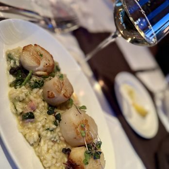 Simms Steakhouse - Scallops with Risotto - Steakhouses Near Me - Lakewood, Colorado Simms Steakhouse - Scallops with Risotto - Steakhouses Near Me - Lakewood, Colorado