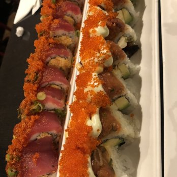 Sen Dai Sushi - Left to right: Sendai Roll and Orgasmic Roll - Japanese Near Me - Milpitas, California Sen Dai Sushi - Left to right: Sendai Roll and Orgasmic Roll - Japanese Near Me - Milpitas, California