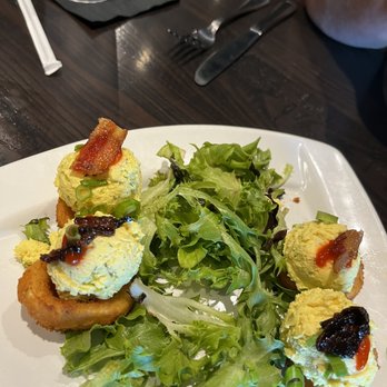 Local Goat - Deep Fried Deviled Eggs - New American Near Me - Pigeon Forge, Tennessee