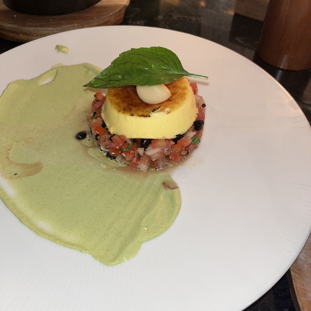 Atlas Steak + Fish - Brûlée goat cheese bruschetta - Steakhouses Near Me - Burnaby, British Columbia