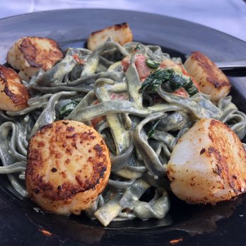 Mother's Restaurant - Pan Seared Scallops over linguine - New American Near Me - Buffalo, New York Mother's Restaurant - Pan Seared Scallops over linguine - New American Near Me - Buffalo, New York
