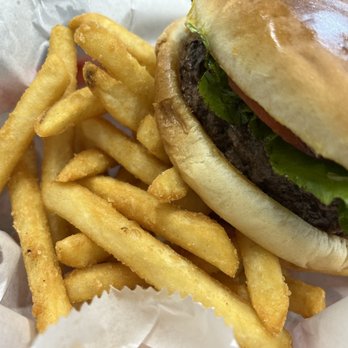Bois’ D Arc Country Store - Wagu cheeseburger and fries - Livestock Feed & Supply Near Me - Palestine, Texas