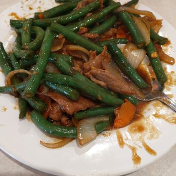 Hello China - Tender stir fry beef with green beans in house special brown sauce...delish! - Chinese Near Me - Clearfield, Utah