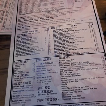 Echo Tap & Grille - Menu - Bars Near Me - Mountainside, New Jersey Echo Tap & Grille - Menu - Bars Near Me - Mountainside, New Jersey