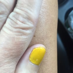 Lc Nails - The worst manicure ever- I could've done a cleaner job myself!