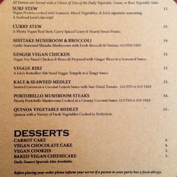 Jolo's - Menu. - Vegan Near Me - New Rochelle, New York Jolo's - Menu. - Vegan Near Me - New Rochelle, New York