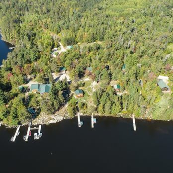Big Lake Wilderness Lodge - Aerial shot of Big Lake Wilderness Lodge - Hotels Near Me - Ely, Minnesota