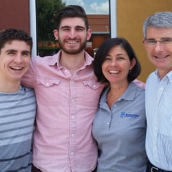 Breckenridge Chiropractic - Dr Mat with his wife, Mary Anne, and sons, Collin and Eric.