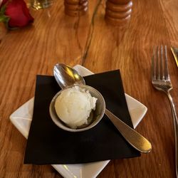 The Greenbrier Restaurant - Lemon sorbet palate cleanser
