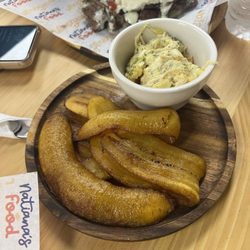 Sweet plantains & potato salad