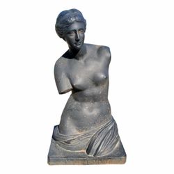 Corner House Collections - On sale for $650! Mid 20th Century Cast Iron Venus de Milo Bust Sculpture Made in Italy!