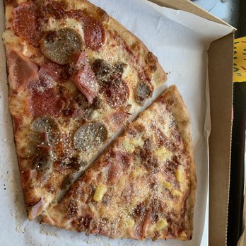 Pozzy Bros Pizza - Meat & Hawaiin slices - Pizza Near Me - Cocoa, Florida Pozzy Bros Pizza - Meat & Hawaiin slices - Pizza Near Me - Cocoa, Florida