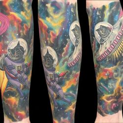 Kitties in space Legsleeve